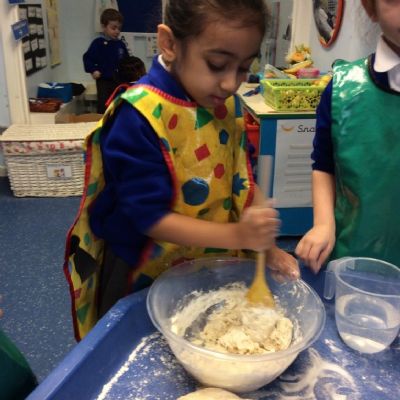 Reception - Measuring Ingrediants for Salt Dough